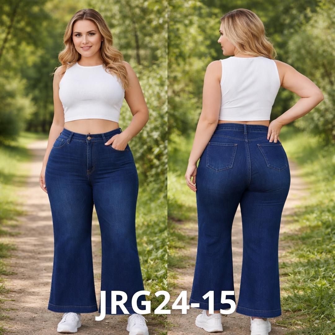 Pantalón de Mezclilla Wide Leg Tiro Alto para Mujer – Cómodo y Moderno JRG/15